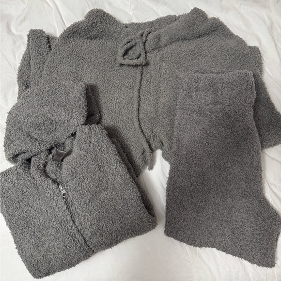 SKIMS Other - Cozy SKIMS Bundle! Gray fuzzy Hoodie, pants, tank and shorts.